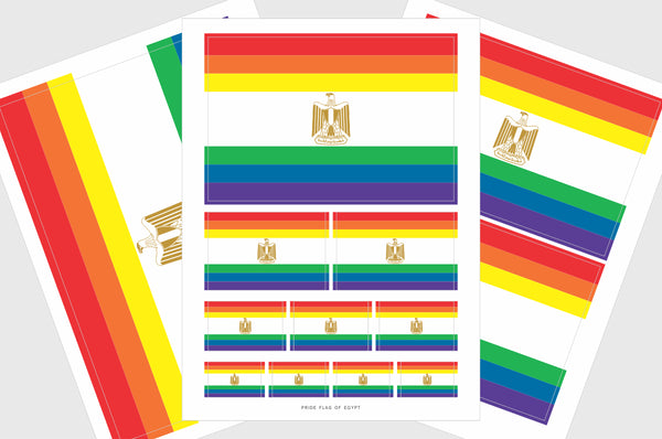 Egypt LGBTQ Pride Flag Stickers