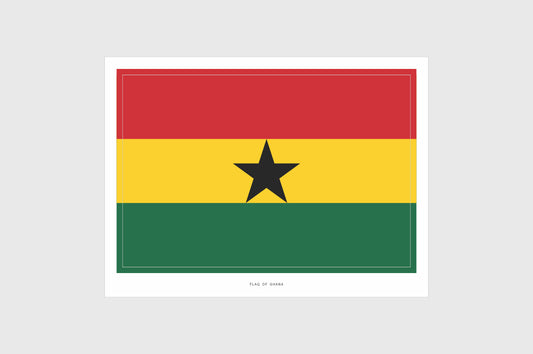 ghana flag sticker 
