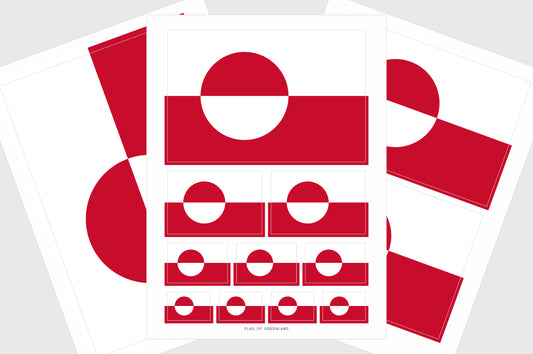 Greenland Flag Stickers