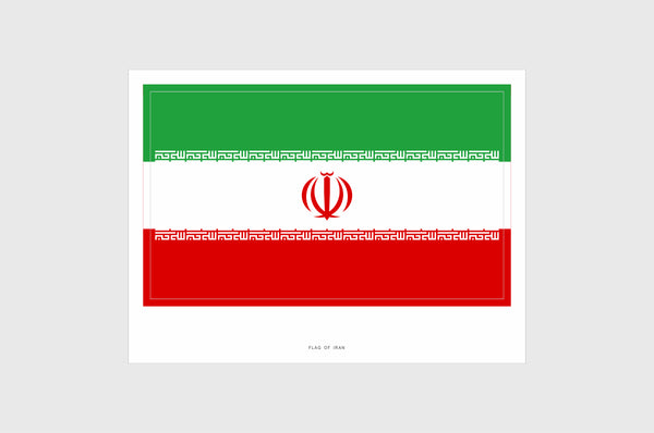 Iran Flag Stickers