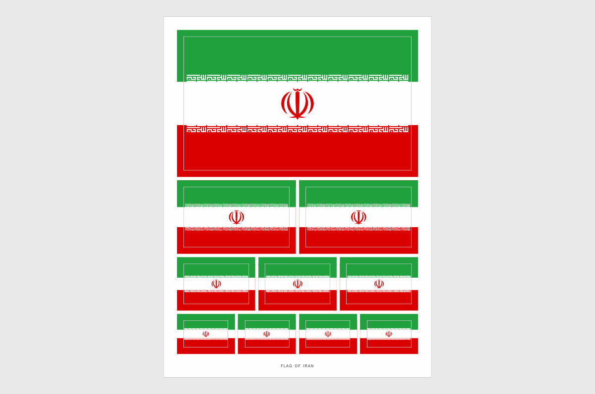 Iran Flag Stickers