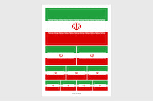 Iran Flag Stickers