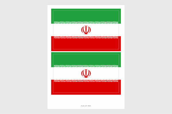 Iran Flag Stickers