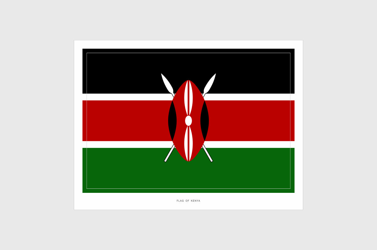 Kenya Flag Stickers
