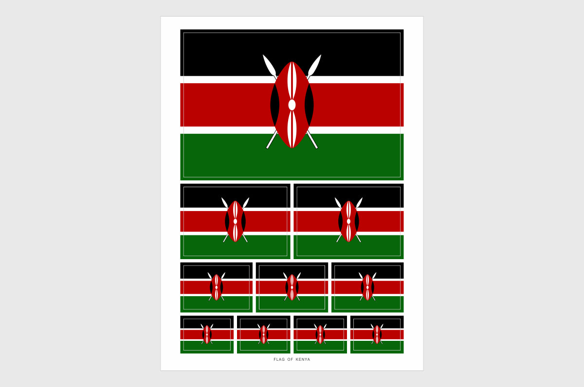 Kenya Flag Stickers