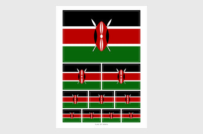 Kenya Flag Stickers