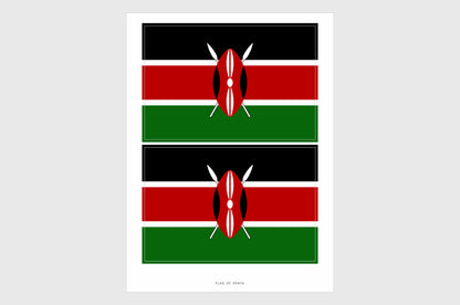 Kenya Flag Stickers