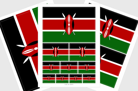 Kenya Flag Stickers