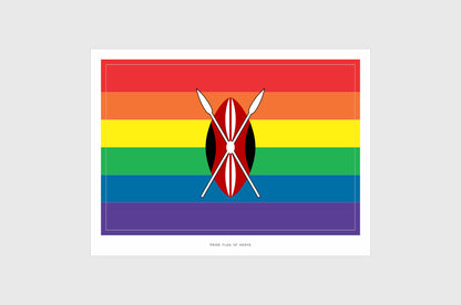 Kenya LGBTQ Pride Flag Stickers