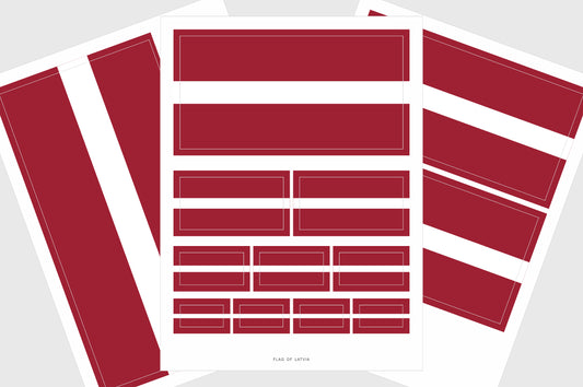 Latvia Flag Stickers
