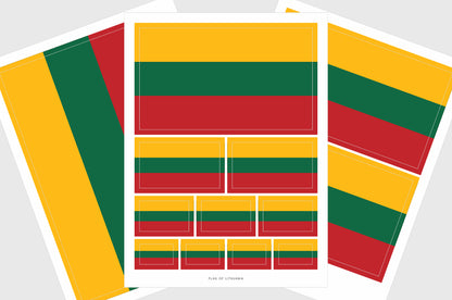 Lithuania Flag Stickers