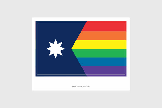 Minnesota LGBTQ Pride Flag Stickers
