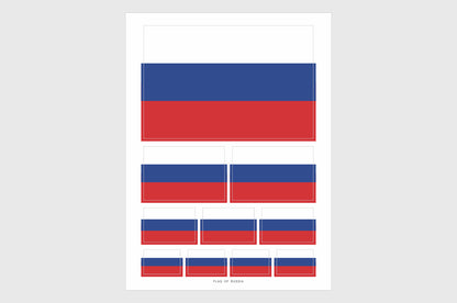 Russia Flag Stickers