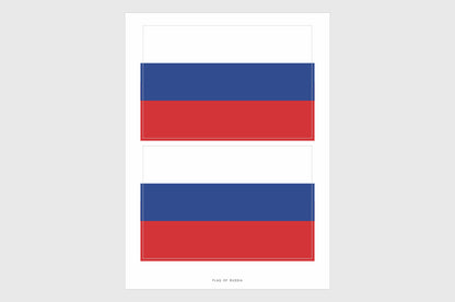 Russia Flag Stickers