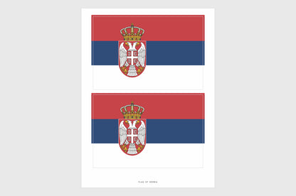 Serbia Flag Stickers