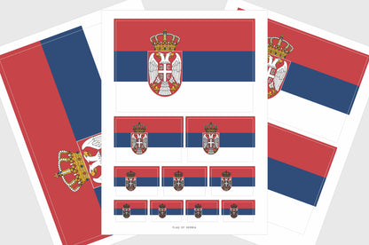 serbia flag stickers