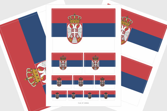 serbia flag stickers