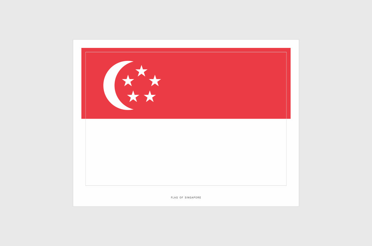 Singapore Flag Stickers