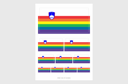 Slovenia LGBTQ Pride Flag Stickers