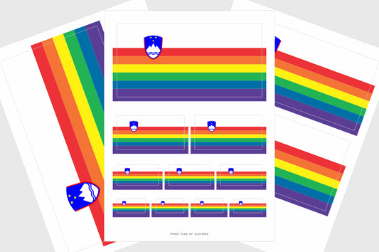Slovenia LGBTQ Pride Flag Stickers