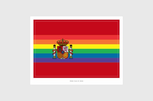 spain lgbtq flag stickers