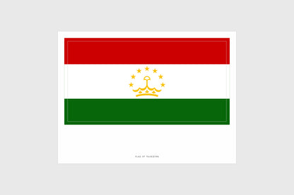 Tajikistan Flag Stickers