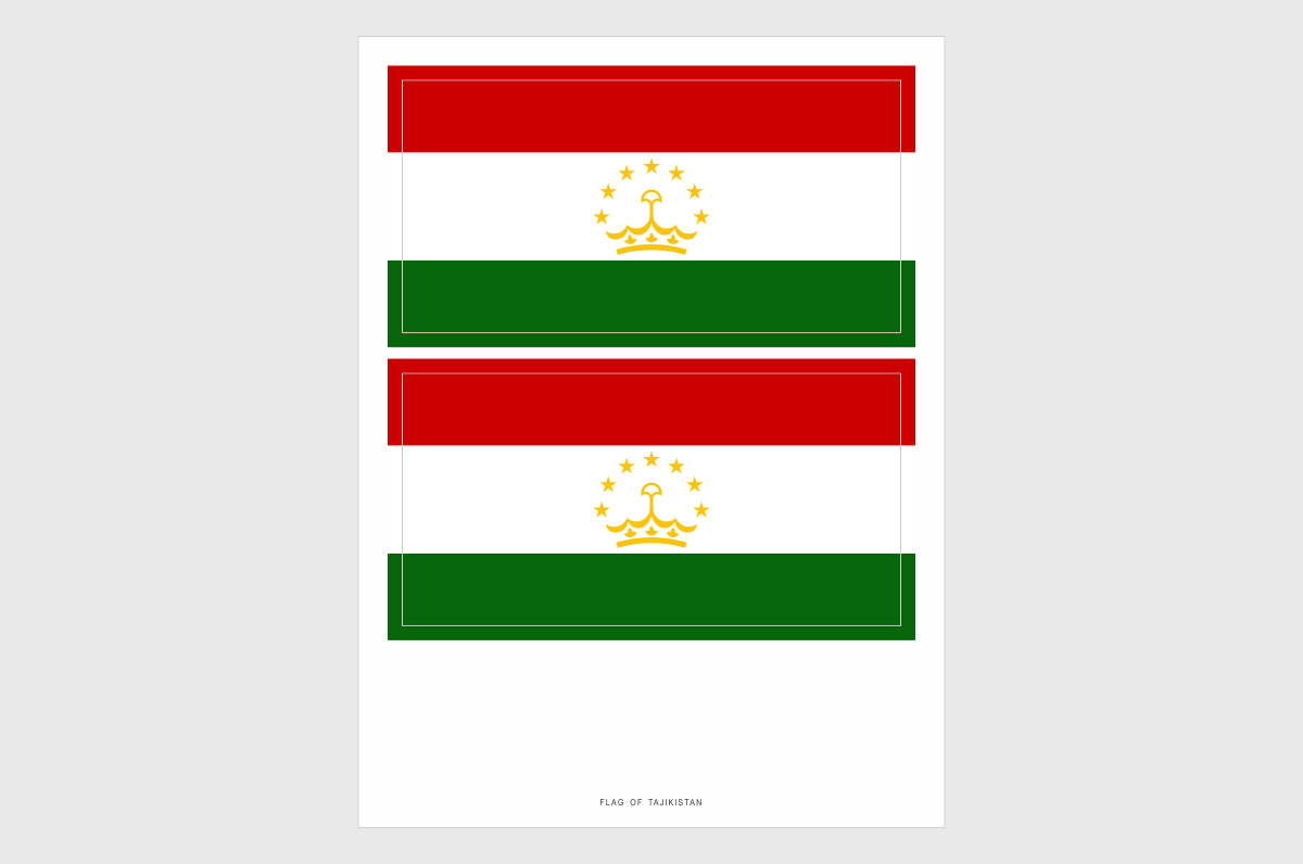 Tajikistan Flag Stickers