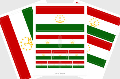 Tajikistan Flag Stickers