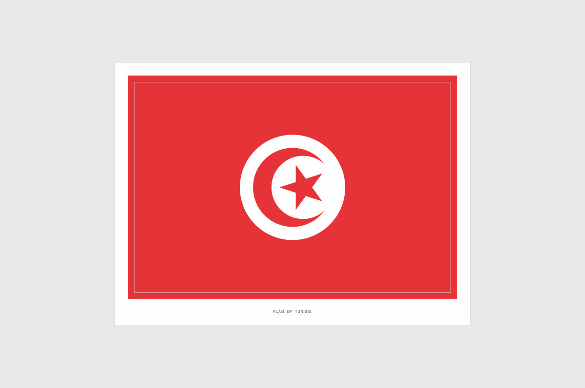Tunisa Flag Stickers