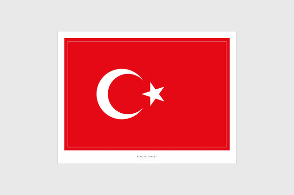 Turkey Flag Stickers