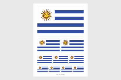 Uruguay Flag Stickers