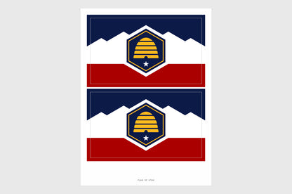 Utah Flag Stickers 2024 Version