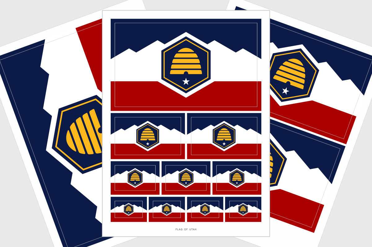 2024 Utah State Flag Stickers