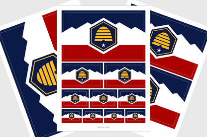 2024 Utah State Flag Stickers