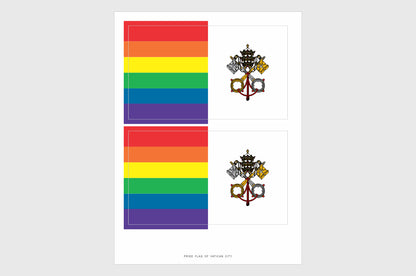 Vatican LGBTQ Pride Flag Stickers