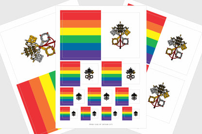 Vatican LGBTQ Pride Flag Stickers
