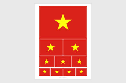 Vietnam Flag Stickers