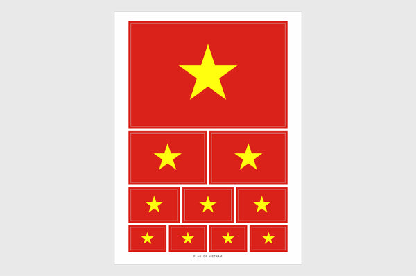 Vietnam Flag Stickers