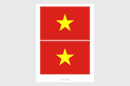 Vietnam Flag Stickers