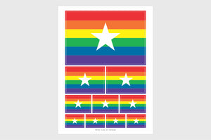 Vietnam LGBTQ Pride Flag Stickers