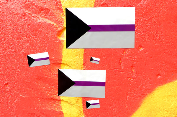 Demisexual Flag Stickers