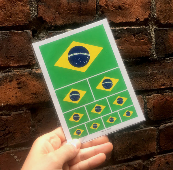 Brazil Flag Stickers