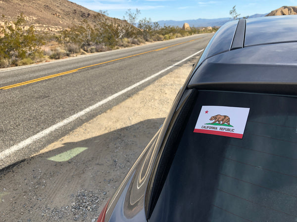 California Flag Stickers