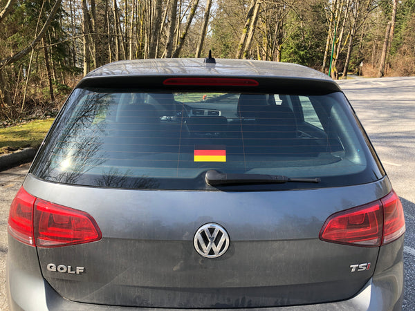 Germany Flag Sticker, Weatherproof Vinyl German Flag Stickers