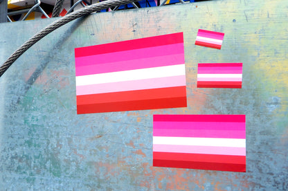 Lesbian Pride Flag Stickers