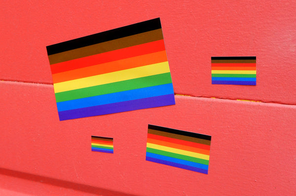 More Color, More Pride Flag Stickers, LGBTQ Flag Stickers