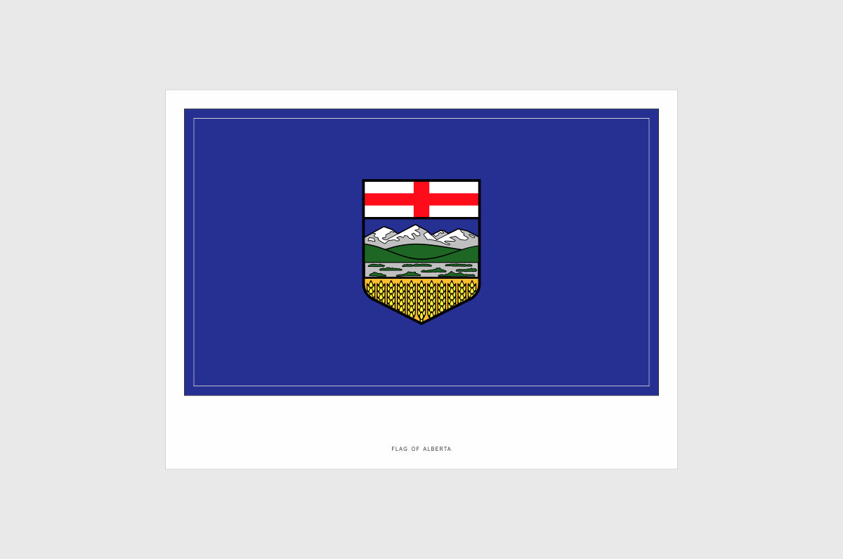 province of alberta flag sticker 