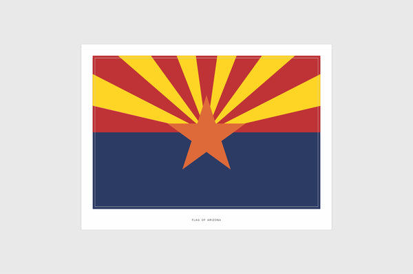 Arizona Flag Stickers