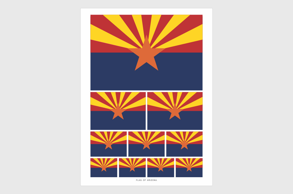 Arizona Flag Stickers