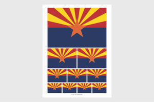 Arizona Flag Stickers